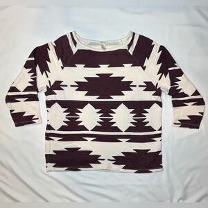 Forever 21 geometric sweater top (size M)